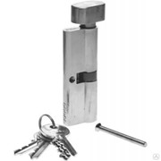 ЗУБР 80 мм, 5-PIN, ключ-защелка, хром, цилиндровый механизм, английский тип ключа (5 шт.) 52103-80-2 фотография