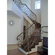 Монтаж лестниц, поручней с элементами художественной ковки Одесса фото