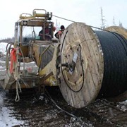 Монтаж кабелей связи фото