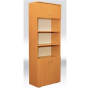 Купить Шкаф книжный полузакрытый 2-дверный, без антресоли 802х403х1186 мм, Шкаф для документов купить, Код: 0632