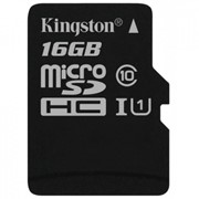 Карта памяти Kingston 16GB microSDHC Class 10 UHS-I (SDC10G2/16GBSP)