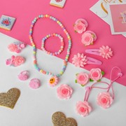 Комплект детский 14 предметов 'Сердечко', форма МИКС, цветной фото