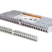 Шина “N“ нулевая 6х9мм 24/1 (24 группы/крепеж по центру) никелированная TDM ELECTRIC SQ0801-0311 фото