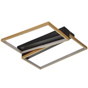 Люстра 2205/2 LED 44Вт 6000К черно-золотой 45х45х7 см фото