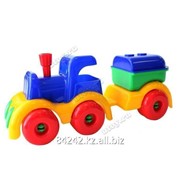 Автотранспортная игрушка Паровозик МалышОК с цистерной фото