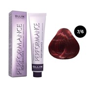 Крем-краска для волос OLLIN Performance 7/6 русый красный, 60 мл