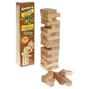 Игра “Дженга-башня дубок (6х6х20 см., дерево) фото