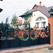 Образцы кованых ворот фотография