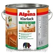 Лак мебельный Alpina KLARLACK глянцевый, матовый 2.5л фото