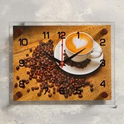 Часы настенные, серия: Кухня, “Кофе“, 20х26 см, микс фотография