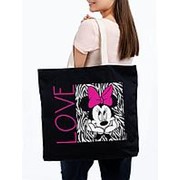 Холщовая сумка «Минни Маус. In Love», черная фото