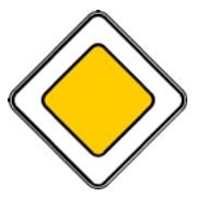 Знак дорожный плёнка Главная дорога