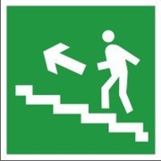 Знак Направление к эвакуационному выходу по лестнице вверх