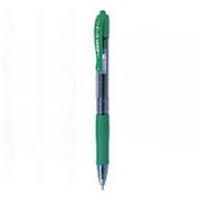 Ручка гелевая Pilot BL-G2-5-G G-2, 0,5мм, автомат, прозрачный корпус, с резиновым упором, зеленая