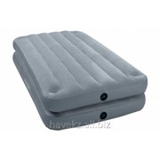 Двухспальный надувной матрас Intex 67743 - 99х191х46см, серый фото
