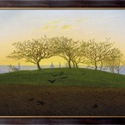 Картина Холм и пашни близ Дрездена, 1825, Фридрих, Каспар Давид фото