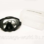 Маска+пласт. бокс M 153S (черный силикон), купить маску для подводного плавания