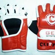 Перчатки ММА красно-белые кожа CliFF ULI-6030 Р: S