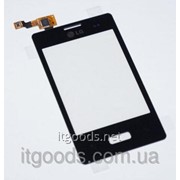Тачскрин оригинальный / сенсор (сенсорное стекло) для LG Optimus L3 E400 (черный цвет) 3656 фотография