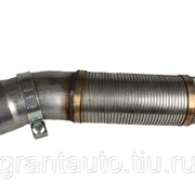 Труба выхлопная глушителя КАМАЗ-5490 MB с гофрой DINEX нерж 54180 фото