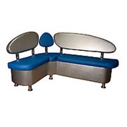 Угловой кухонный диван “Лагуна“ синий фото