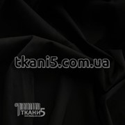 Ткань Стрейч поплин (черный) 4725