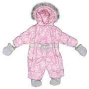 Комбинезон зимний для новорожденных, Розовый-Одуванчик фото