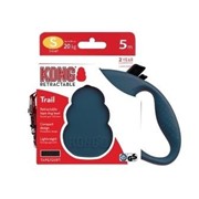 Kong Kong рулетка для собак “Trail“ синяя, лента (M) фотография