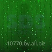 Гирлянда “Светодиодный Дождь“ 2х1,5м, постоянное свечение, прозрачный провод, 220В, диоды ЗЕЛЁНЫЕ фотография