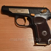 Сигнальный пистолет Макарова МР-371 именной с позолотой (бакелитовая рукоять) фото