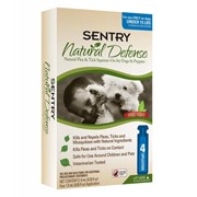 SENTRY Natural Defense Капли 4 шт для кошек и котят от блох и клещей