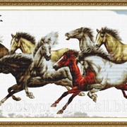 Набор для вышивания “Восемь лошадей“ 81102 фото