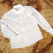 Блузки школьные для девочек оптом от производителя. фото