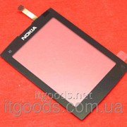 Оригинальный тачскрин / сенсор (сенсорное стекло) для Nokia X3-02 (черный цвет, самоклейка) фото