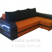 Угловой диван “Барселона“ с подсветкой . витрина 85. фото