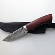 Нож “Зубр“ дамасская сталь с никелем фотография