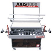 Система AXIS 4000 для измерения углов установки колес грузовых автомобилей (с камерами и радиопередатчиком).