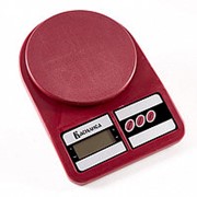 Весы настольные электронные ВАСИЛИСА ВА-012 бордовый : 5 кг, пластик (24) фото