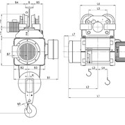 Таль электрическая 13 MT 410 H39 V1 2/1 EN20, г/п -2 тонн, в/п -39 метра, пр-во Болгария фотография