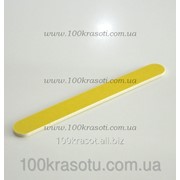 Пилка для натуральных ногтей желтая прямая 180х240
