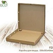 Коробка для пиццы, 300*300*40 мм, крафт (50 шт. в коробке) - Десерты фото