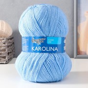 Пряжа Karolina (Каролина) 100% акрил 438м/100гр голубой (3) фото