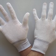 Перчатки нейлоновые, белые, 15кл. (Упаковка 500 пар) фото
