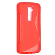 Чехол силиконовый для LG G2 D802 S-Line TPU (Красный) фото