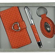 Подарочный набор: ключница, ручка, брелок 21*16*4 см. 140302