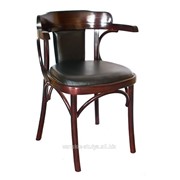 Венский деревянный стул-кресло Роза с мягкой спинкой фото