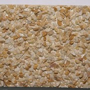 Фасадные плиты РИМ-Стоун с напылением натуральной каменной крошкой. Мрамор Giallo Siena фото