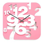 Часы настенные KR0267 розовые 29х29х3 см фото