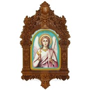 Рукописная икона Ангел Хранитель на кипарисе фото