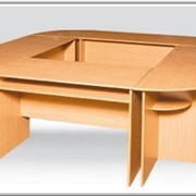Мебель для библиотек. Комплект столов с полками. фото